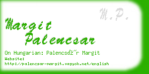 margit palencsar business card